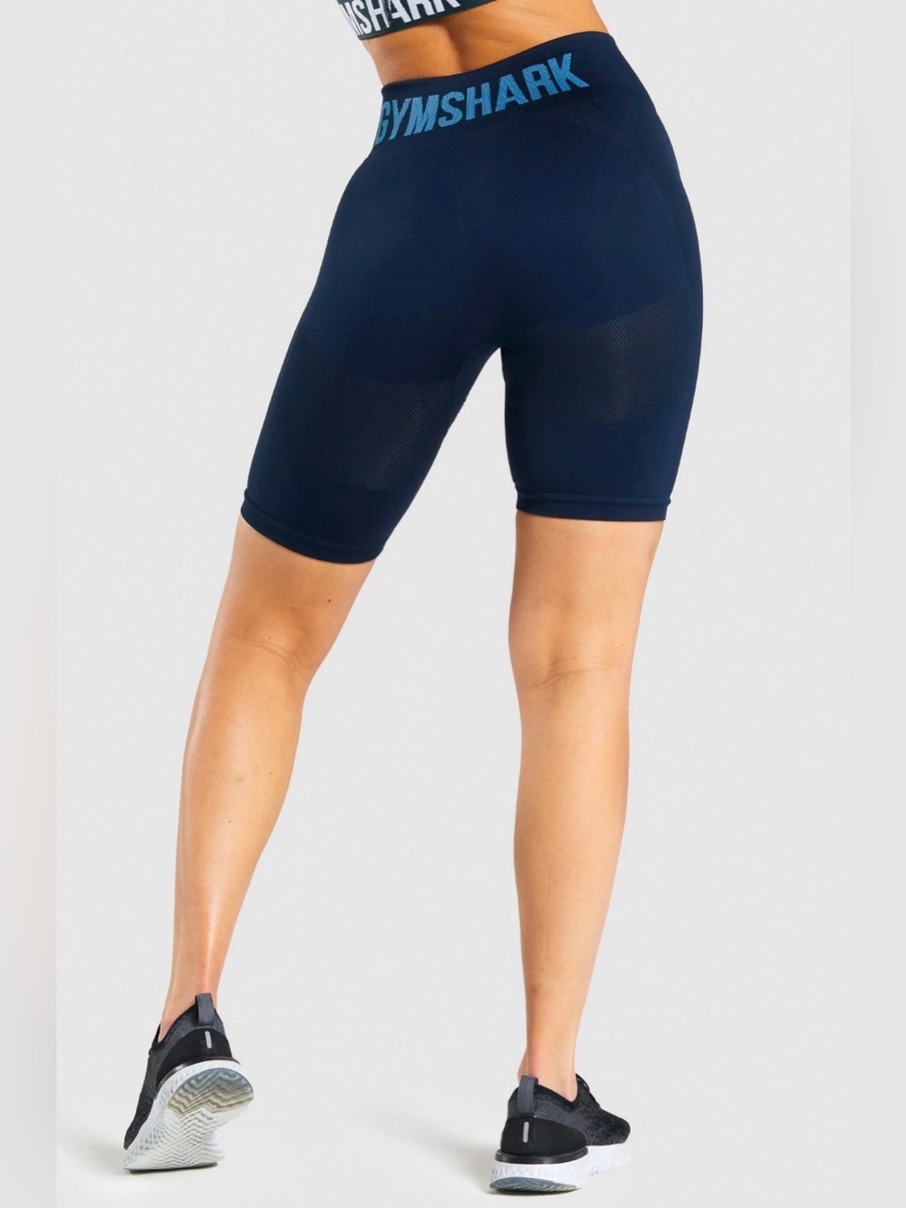 Gymshark Navy High-Rise Seamless Bike Shorts